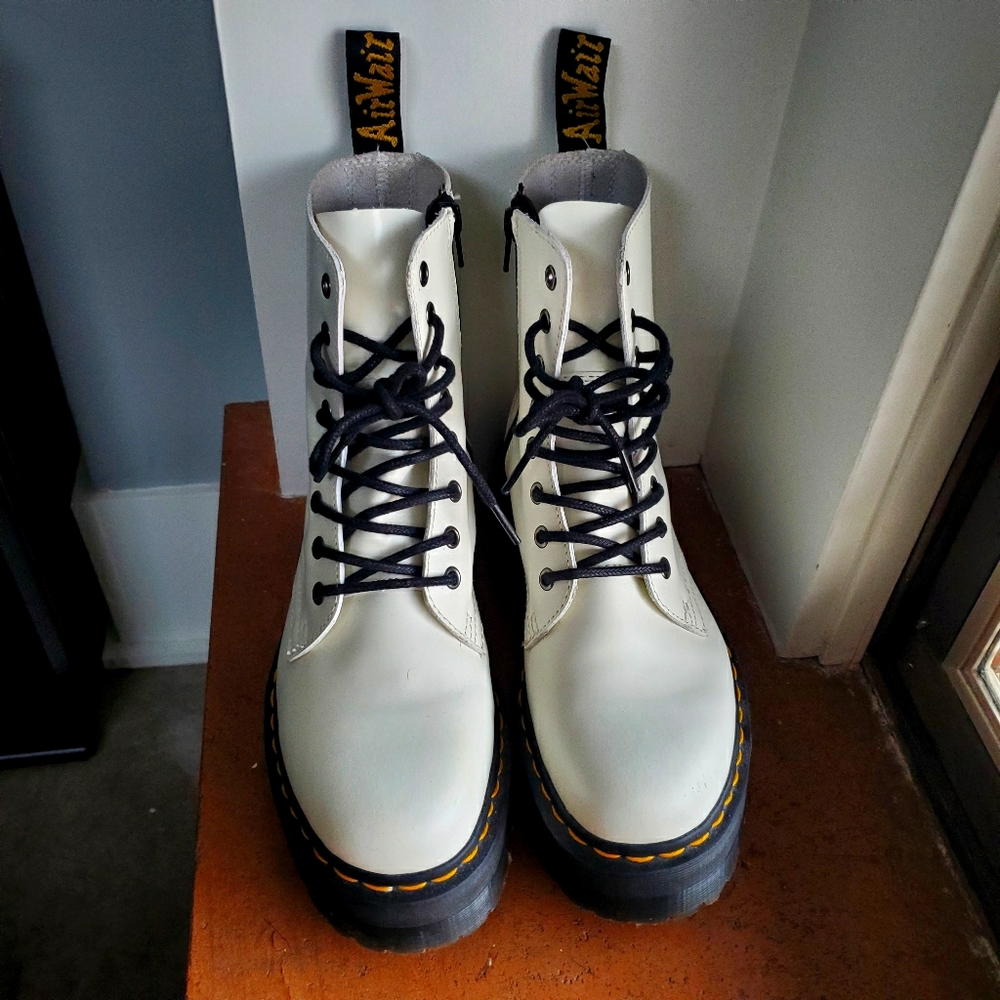 Dr. Martens White Jadon Boots